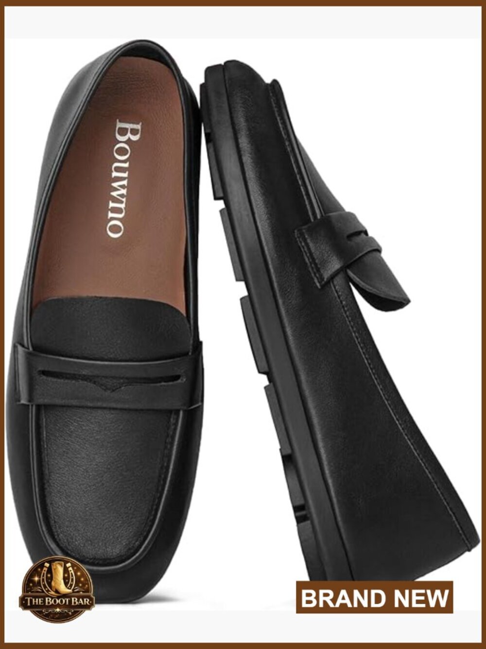 Genuine Leather Loafers Memory Foam Insole Penny Loafer Slip On Dressy Casual